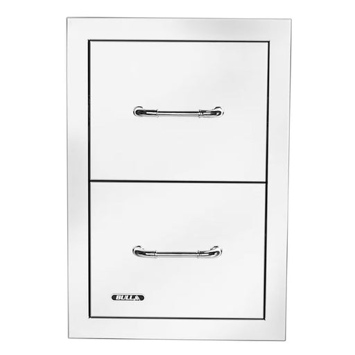 Bull 56990 15-Inch Stainless Steel Double Access Drawer W/ Reveal | Buy at GW STORE