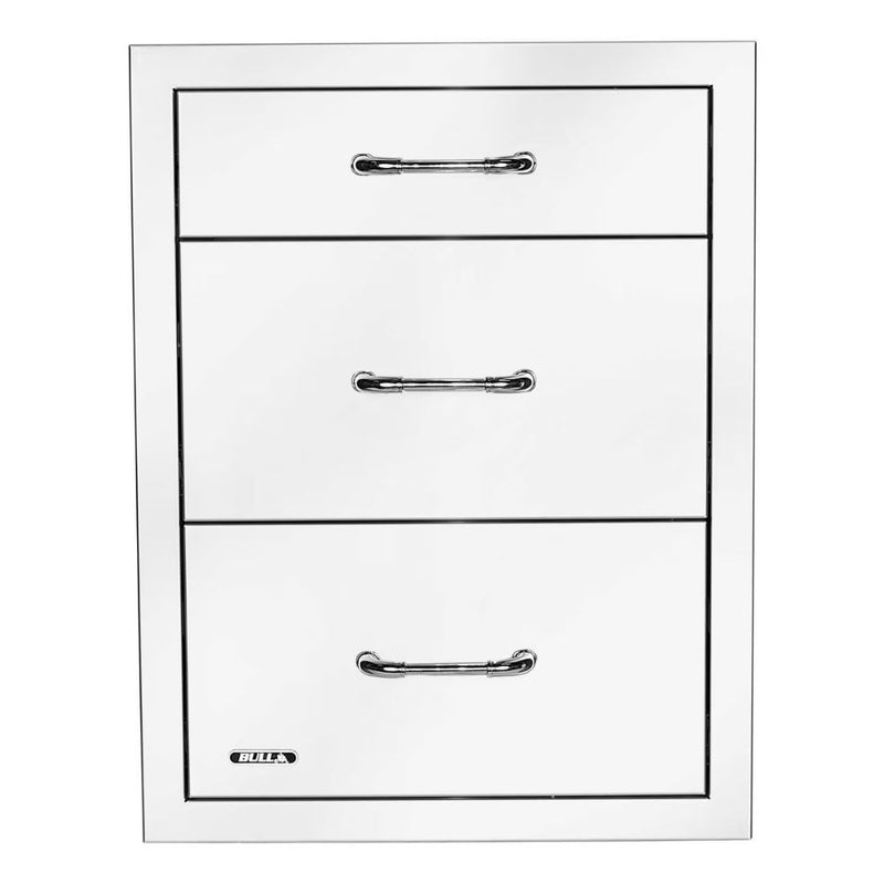Bull 58120 21-Inch Stainless Steel Triple Access Drawer W/ Reveal | Buy at GW STORE