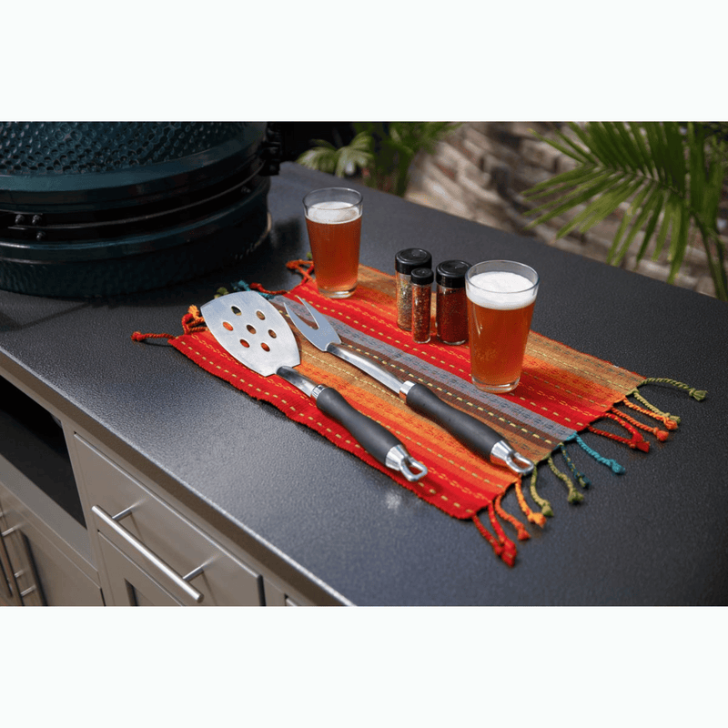 Challenger Designs Coastal 64 KDDW Powder Coated Aluminum Kitchen Island for 21 Inch Ceramic Grill