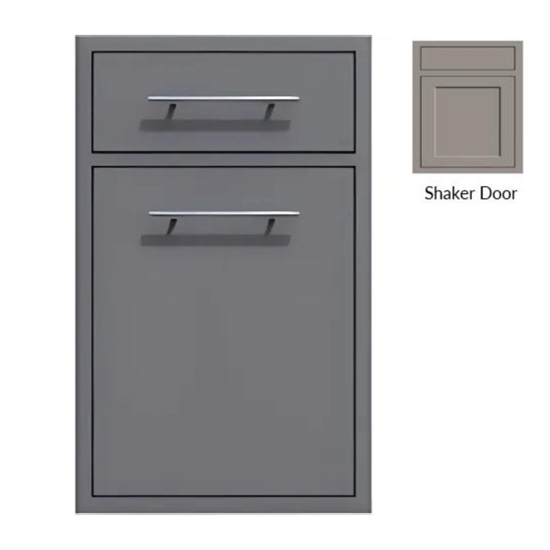 Challenger Designs Canyon Shaker Style Full Enclosure Trash Pullout w/ Storage Drawer | GW STORE