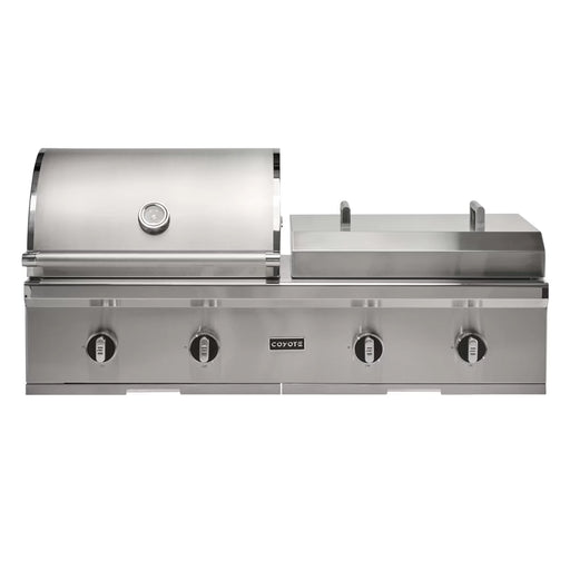 Coyote 50-Inch Built-in Gas Grill & Flat Top Combo | GW STORE
