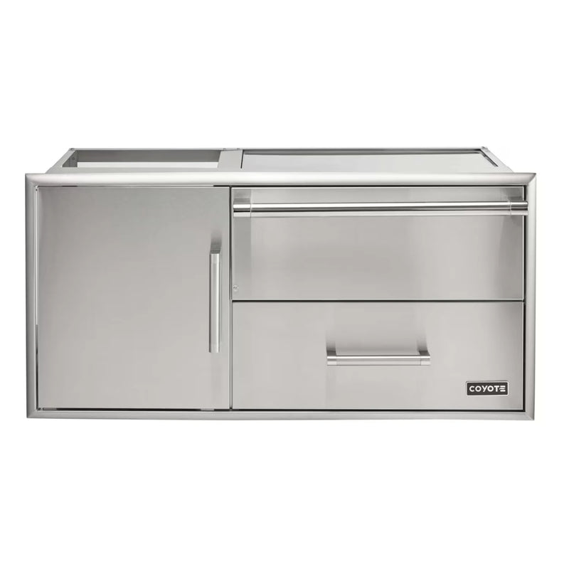 Coyote C3-CDWD 42-Inch Warming Drawer & Door Combo | GW STORE