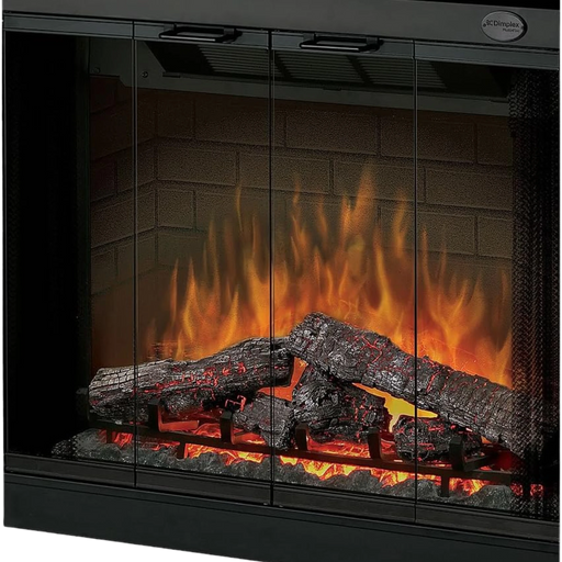 Dimplex 39 Inch Bi-fold Series One Piece Glass Panel | GW STORE