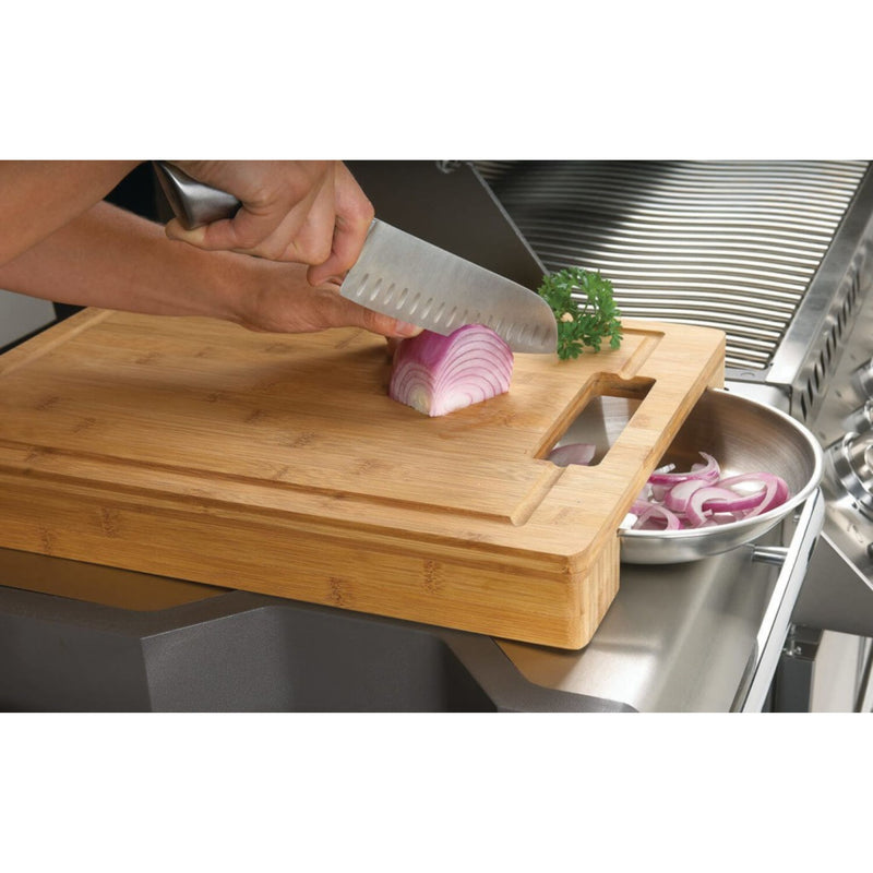Napoleon 70012 Cutting Board with Stainless Steel Bowls in action