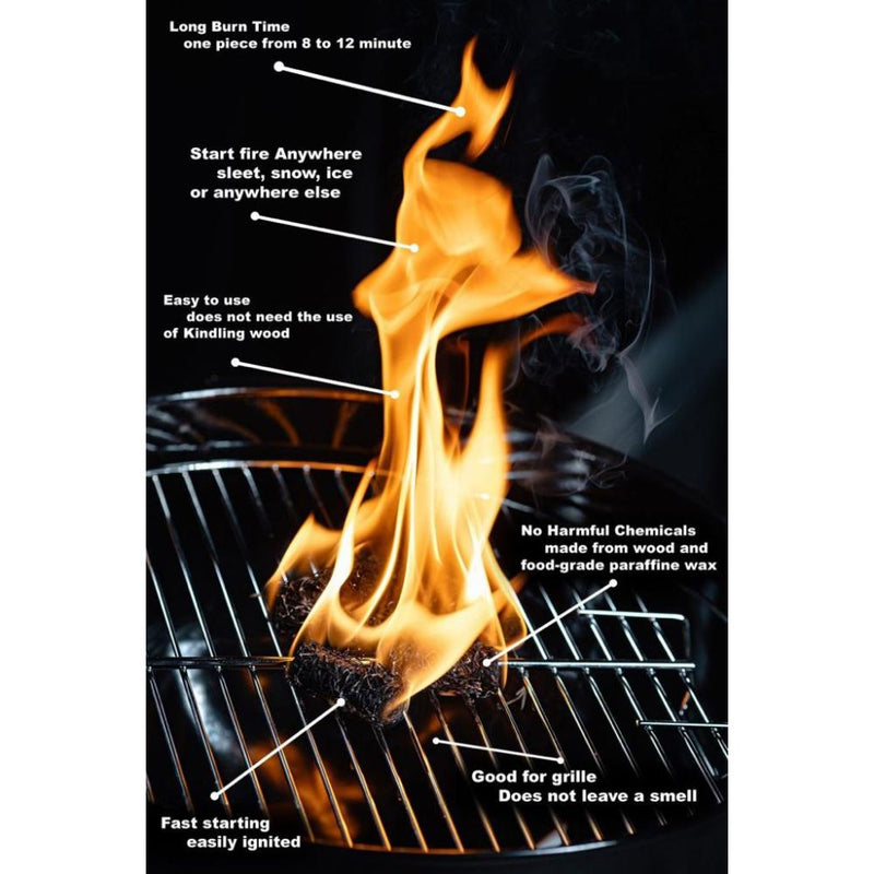 Humos Natural Fire Starter, 48 pcs Pack