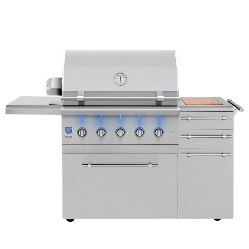 American Made Grills Encore 36-Inch Freestanding Hybrid Grill | GW STORE