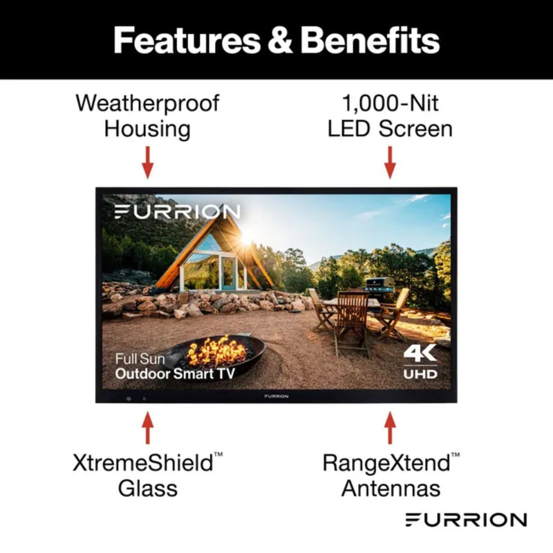 Furrion Aurora® Full Sun Smart 4K UHD LED Outdoor TV
