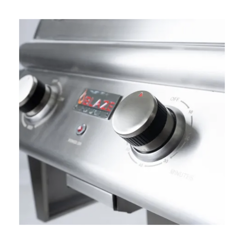 Blaze 21-Inch 1500 Watt Electric Grill On Pedestal With Side Shelves