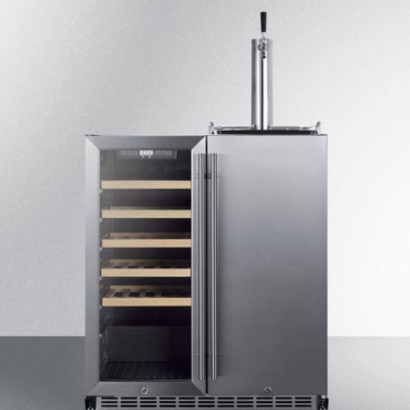 Summit SWBC3041 30" Built-In Wine Cellar/Kegerator