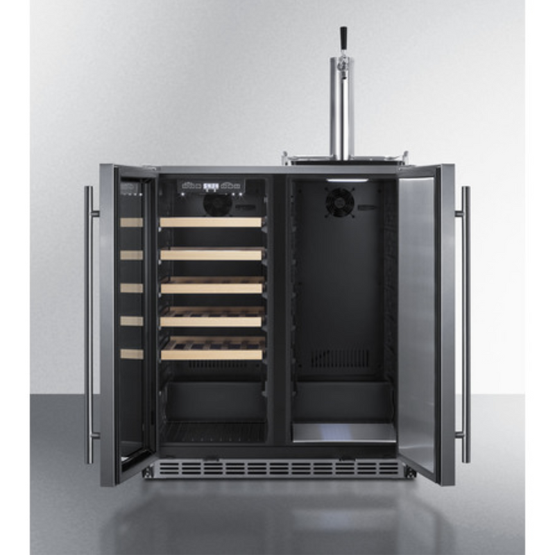 Summit SWBC3041 30" Built-In Wine Cellar/Kegerator