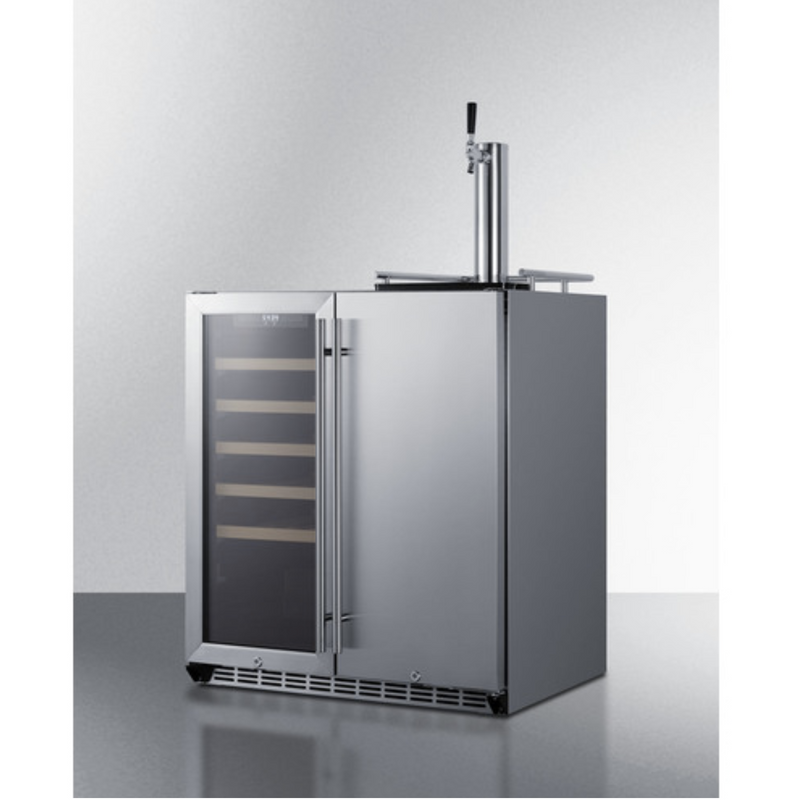 Summit SWBC3041 30" Built-In Wine Cellar/Kegerator