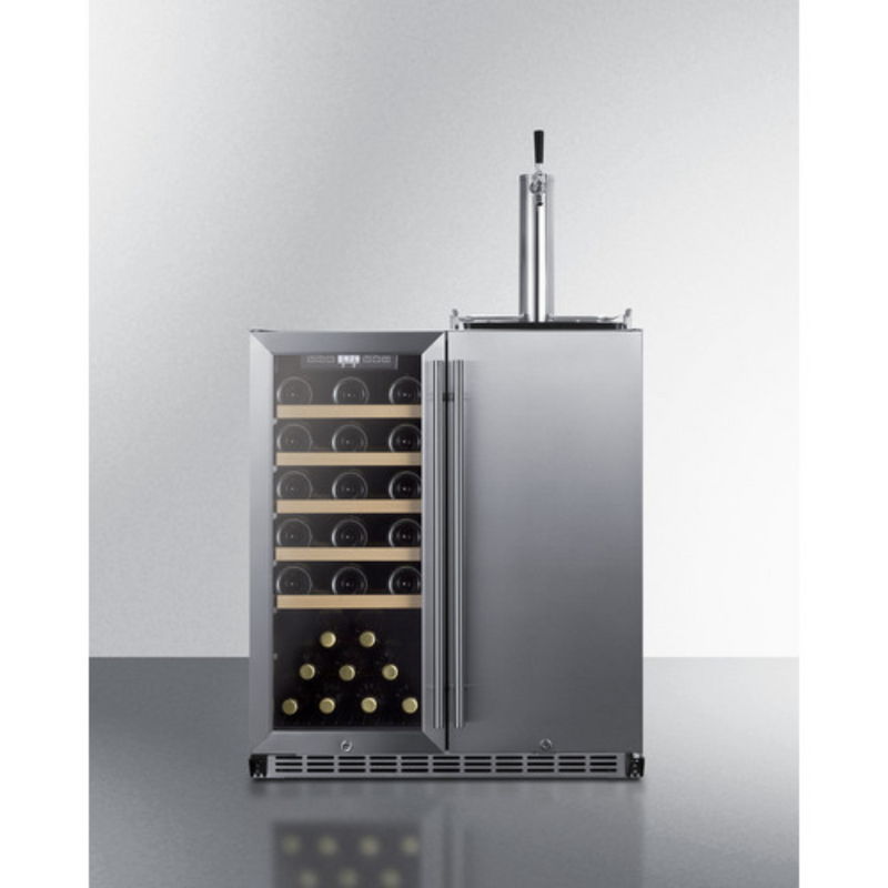 Summit SWBC3041 30" Built-In Wine Cellar/Kegerator