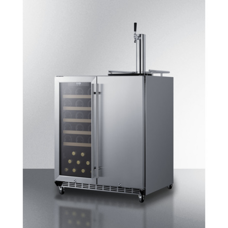 Summit SWBC3041 30" Built-In Wine Cellar/Kegerator