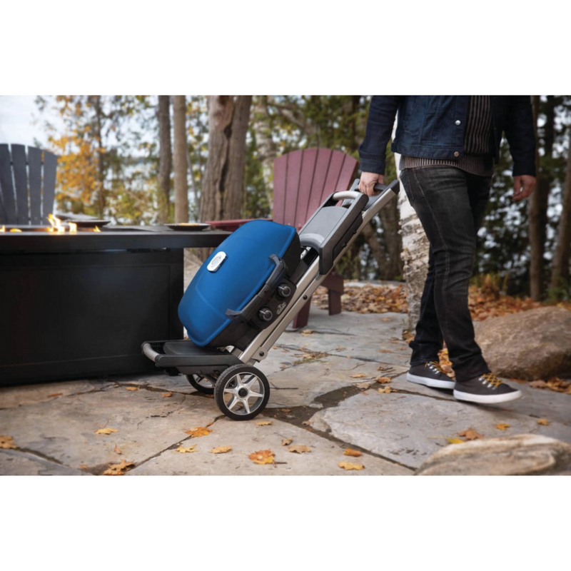Napoleon TQ285X-BL-1 Portable Gas Grill With Scissor Cart - Blue