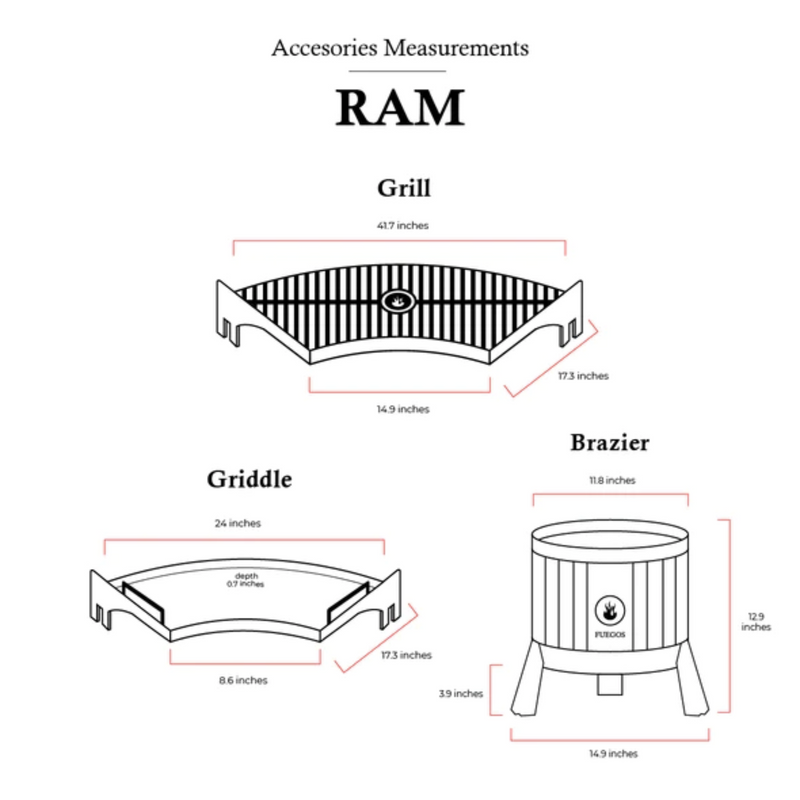 Fogues TX Ram 120 Open Fire Argentine Charcoal Grill