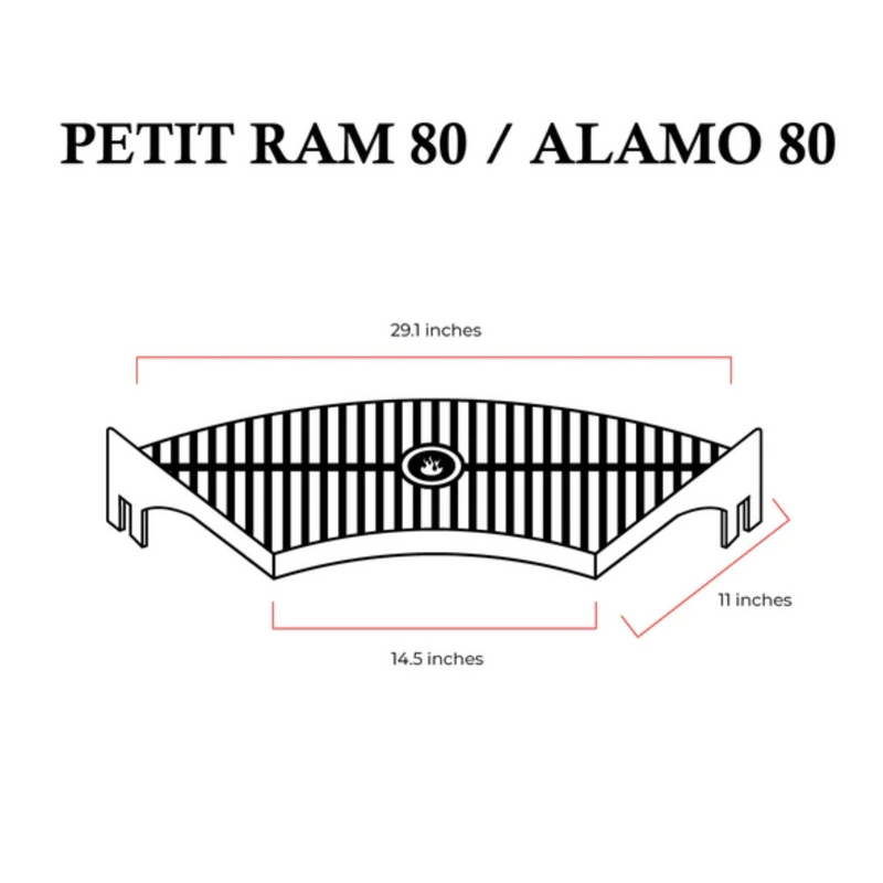 Fogues TX Curved Grill for Open Fire Grill