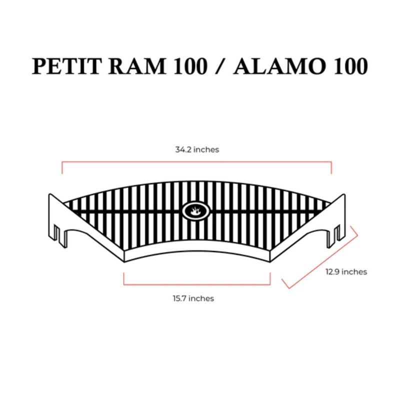Fogues TX Curved Grill for Open Fire Grill