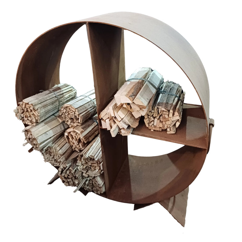 GW Pro 31-Inch Rust Firewood Rack | GW STORE