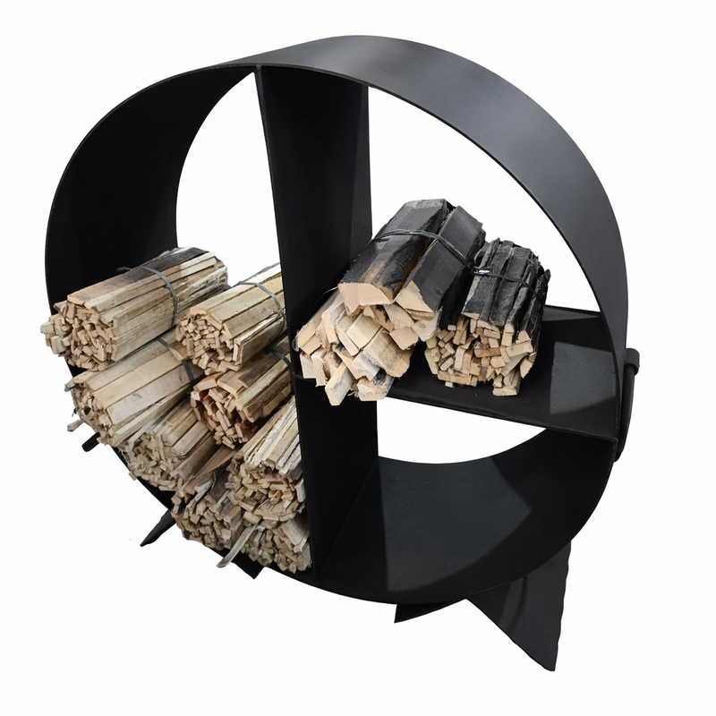 GW Pro 39-Inch Black Firewood Rack | GW STORE