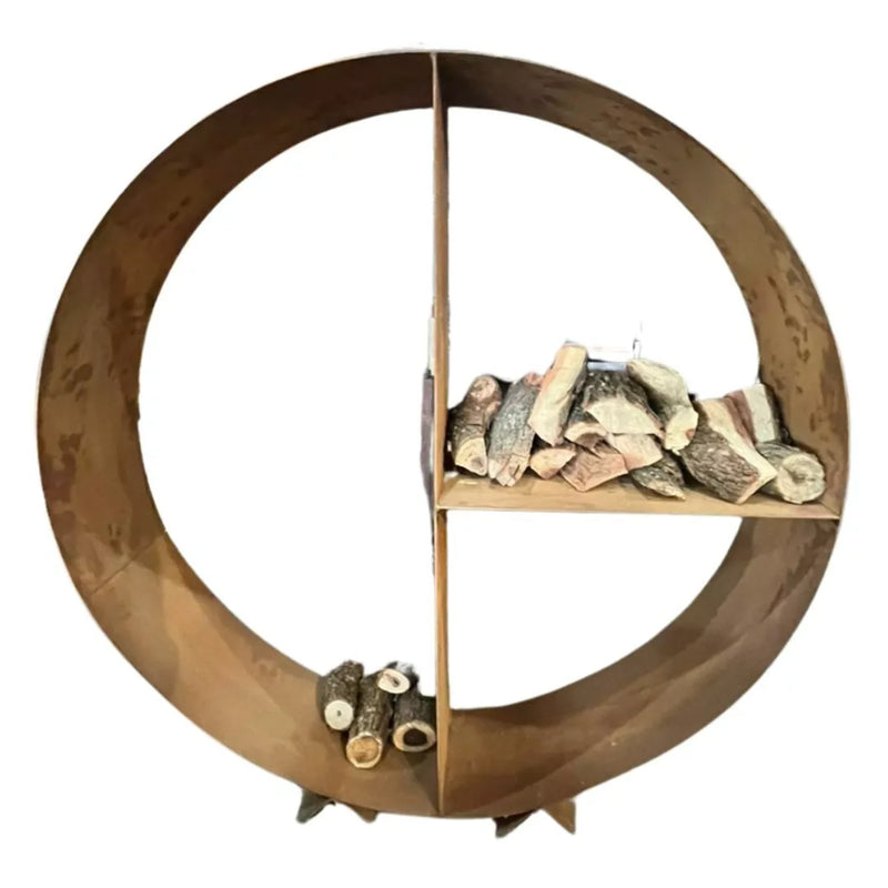 GW Pro 47-Inch Rust Firewood Rack | GW STORE