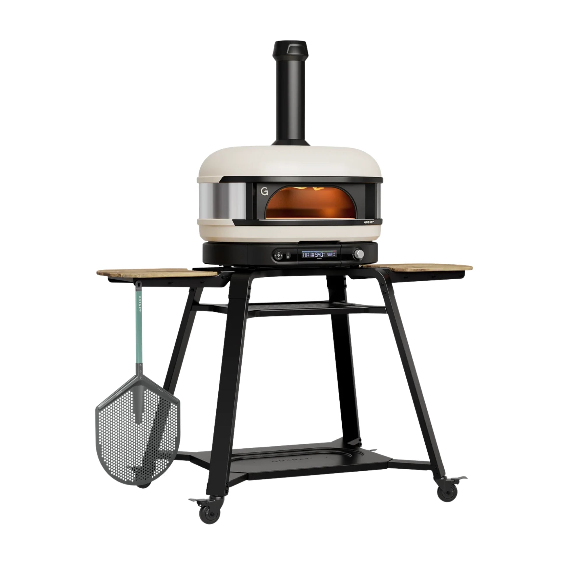Gozney Dome Gen 2 Bone Dual Fuel Freestanding Outdoor Pizza Oven Essentials Bundle | GW STORE