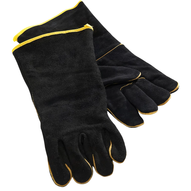 GrillPro Black Leather BBQ Gloves | GW STORE