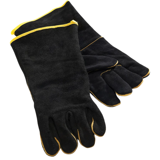 GrillPro Black Leather BBQ Gloves | GW STORE