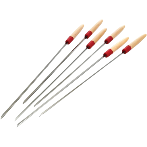 GrillPro Deluxe 22-Inch Wooden Handle Skewers | GW STORE