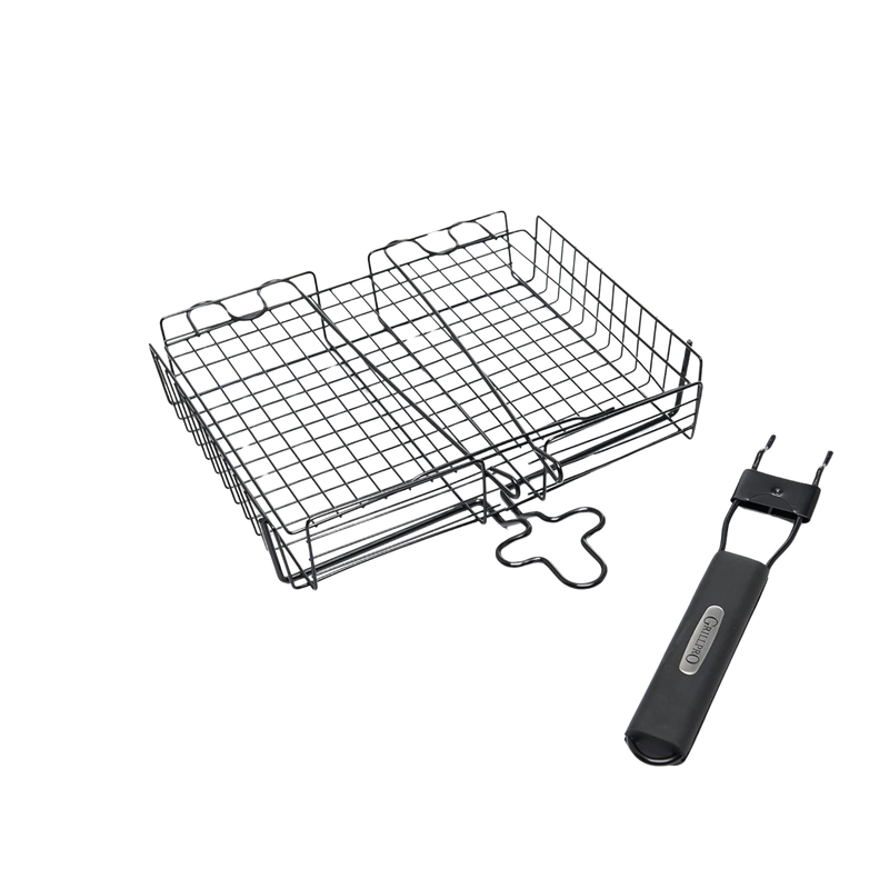 GrillPro Deluxe Non Stick Broiler Basket with Detachable Handle | GW STORE