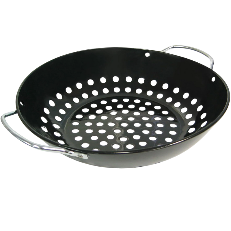 GrillPro Porcelain Coated Round Grill Topper Black | GW STORE