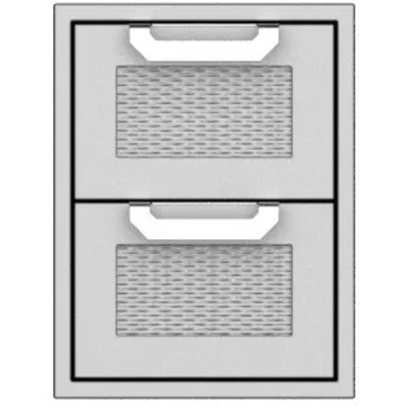Hestan 16" Double Storage Drawer Recessed Marquise Accented Panels | GW STORE