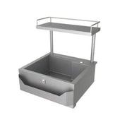 Hestan 30-Inch Stainless Steel Built-In Outdoor Insulated Sink with High Shelf | GW STORE