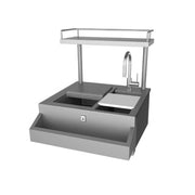 Hestan 30 Inch Outdoor Refreshment Center with High Shelf | GW STORE