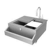 Hestan 30″ Outdoor Refreshment Center with Insulated Sink, Ice Bin & Faucet | GW STORE