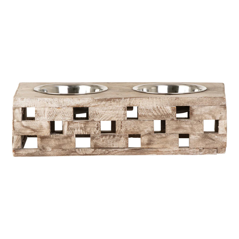 Huntley Pet Berjen Block Small Double Feeder | GW STORE