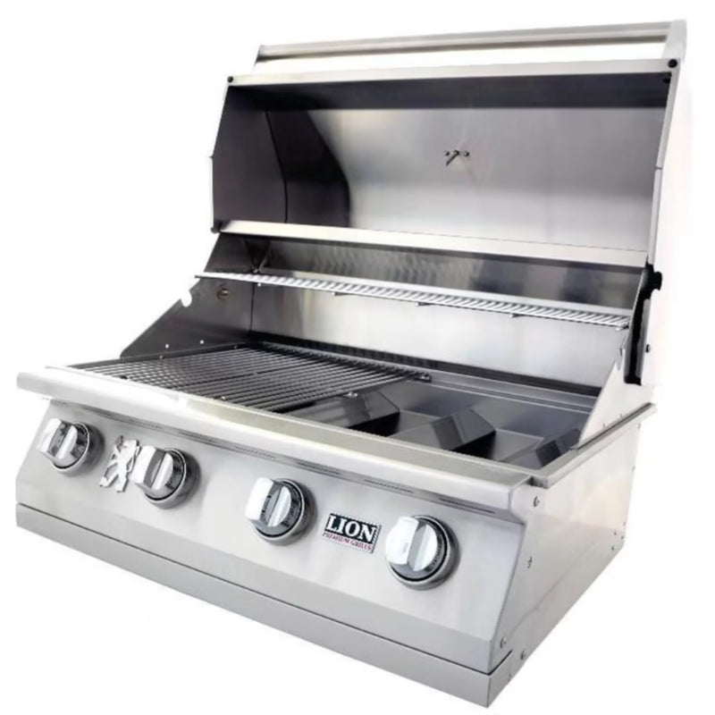 Lion L60000 32-Inch 4-Burner Stainless Steel Built-In Natural Gas Grill