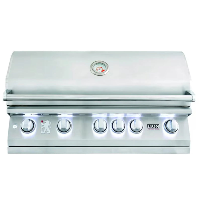 Lion L90000 40-Inch 5-Burner Stainless Steel Built-In Natural Gas Grill