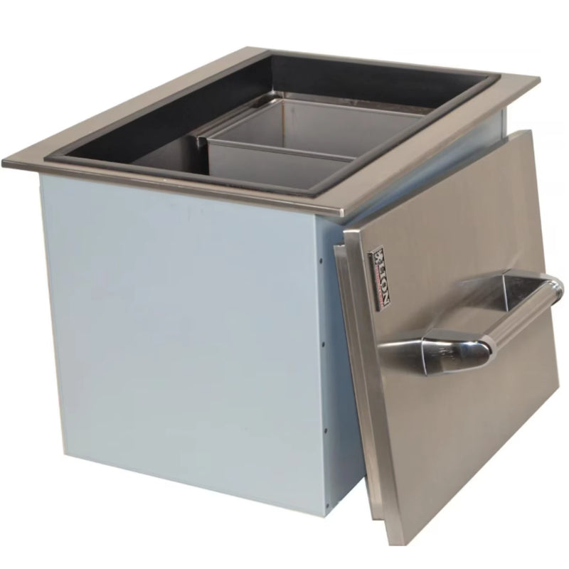 Stainless Steel Ice Chest 21 3/8" x 16 7/8"