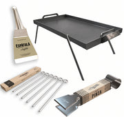 La Planchetta Outdoor Griddle Kit with Legs, Skewers, Spatula & Tongs | GW STORE
