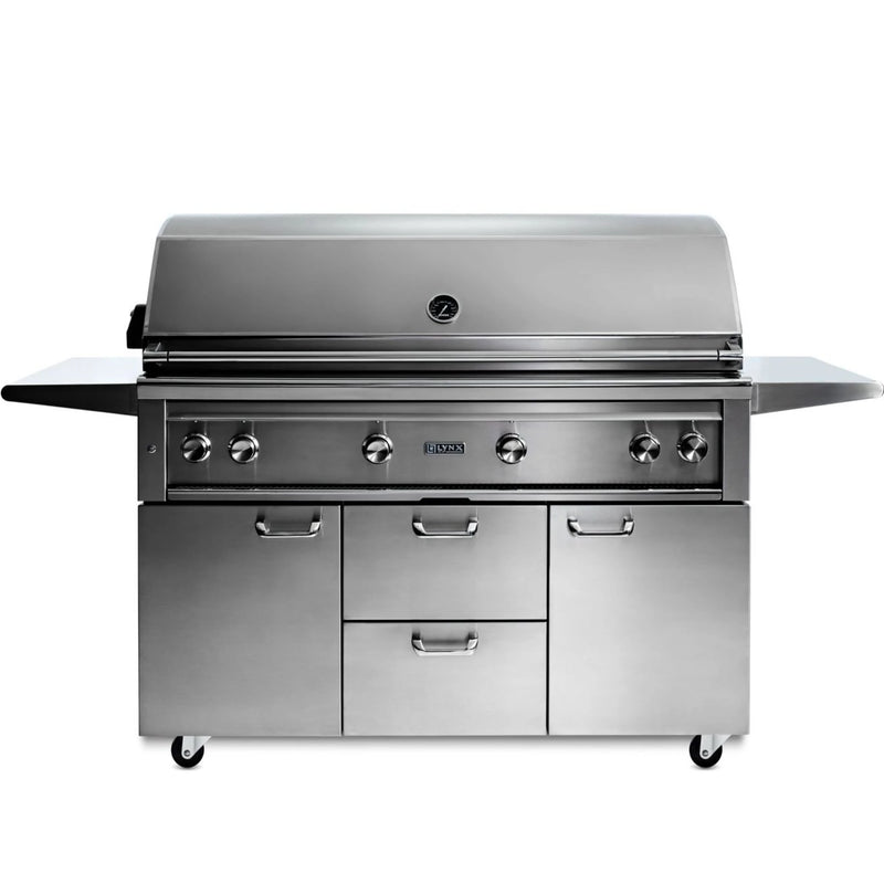 Lynx L54TRF Professional 54-Inch Freestanding Gas Grill With One Infrared Trident Burner And Rotisserie | GW STORE