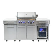 Mont Alpi MA-957RSFC 6 Ft Propane Outdoor Kitchen Island w/ Refrigerator | GW STORE