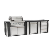 Mont Alpi MA400-EAB Artwood Elite Series 4-Burner Outdoor Kitchen with Storage and Drawers | GW STORE