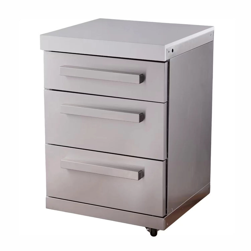 Mont Alpi MADRW-SS Triple Drawer Cabinet Module | GW STORE
