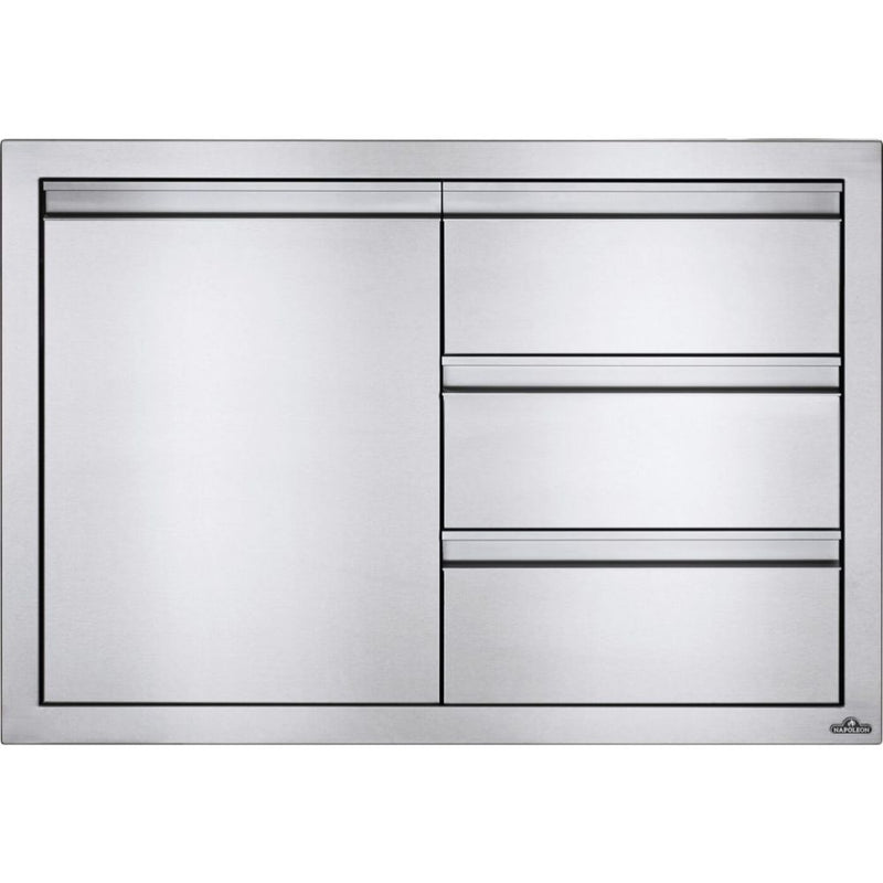 Napoleon BI-3624-1D3DR - 36" x 24" Single Door & Triple Drawer Combo