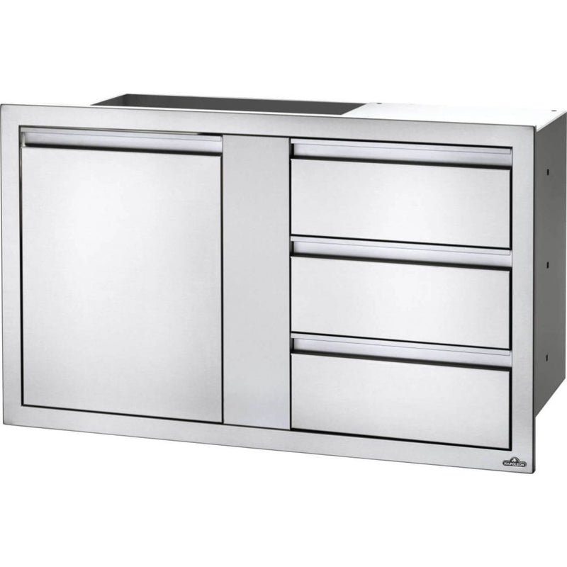 Napoleon BI-4224-1D3DR - 42" x 24" Large Single Door & Triple Drawer Combo
