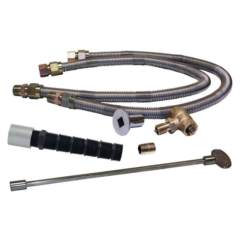 Napoleon 12" Stainless Steel Gas Flex Connector & Shut Off (25/Carton) | GW STORE