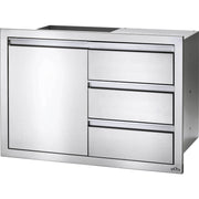 Napoleon BI-3624-1D3DR - 36" x 24" Single Door & Triple Drawer Combo | GW STORE