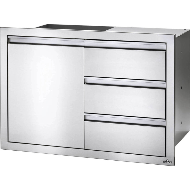 Napoleon BI-3624-1D3DR - 36" x 24" Single Door & Triple Drawer Combo | GW STORE