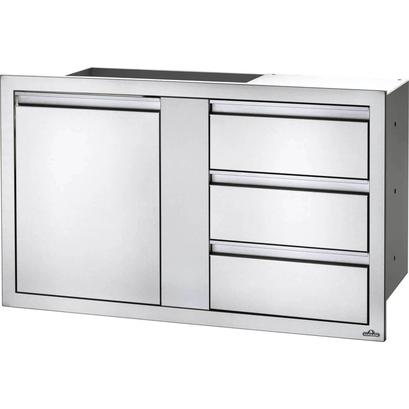 Napoleon BI-4224-1D3DR - 42" x 24" Large Single Door & Triple Drawer Combo | GW STORE