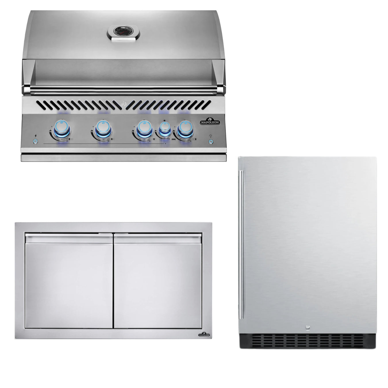 Napoleon Built-in 32-Inch Gas Grill Outdoor Kitchen Package 3 | GW STORE